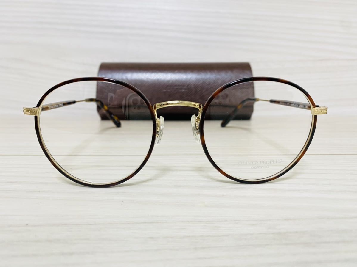 OLIVER PEOPLES オリバーピープルズ 眼鏡フレーム★OV1161TD 5121★Hartford-CV★ボストン ラウンド 鼈甲柄 ゴールド★未使用 美品★の画像1