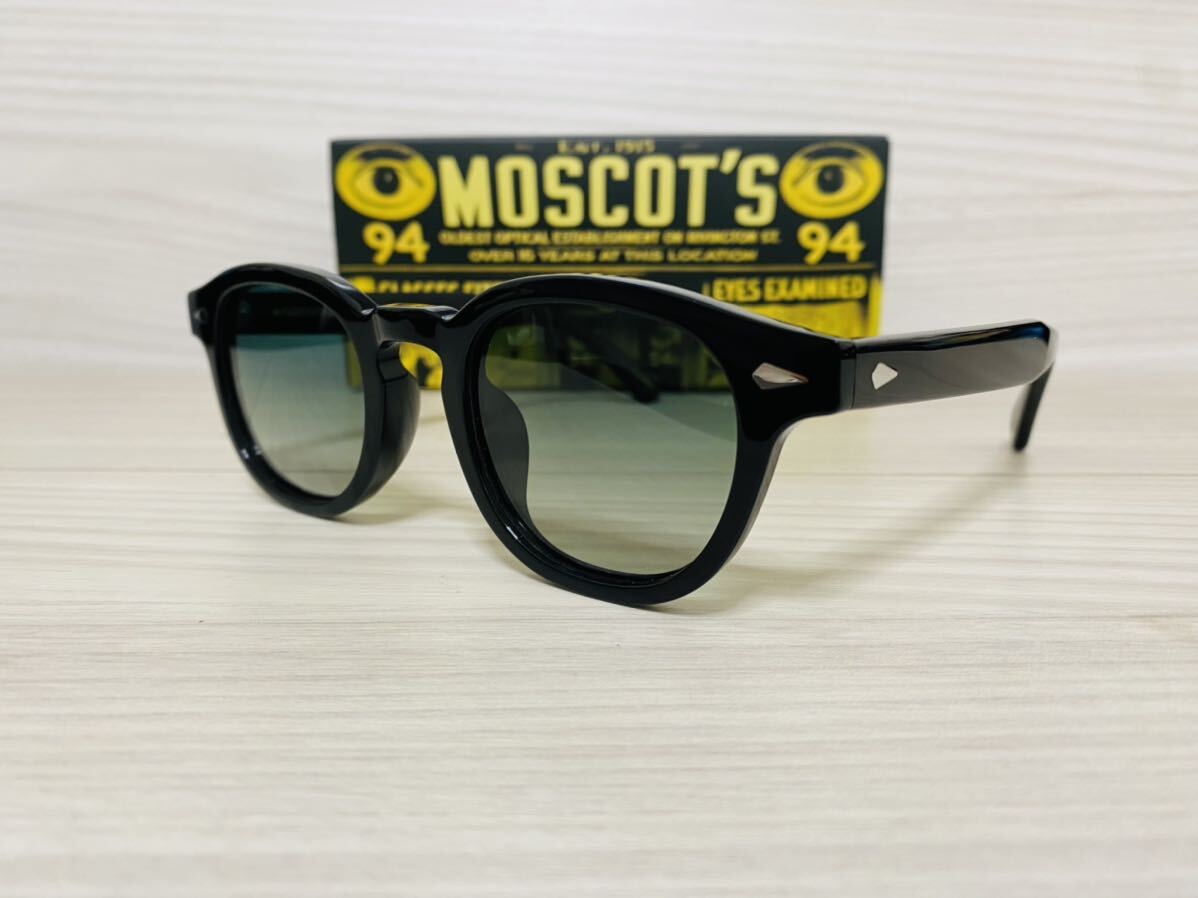 ★MOSCOT★モスコット★レムトッシュ★LEMTOSH★伊達眼鏡 サングラス 黒縁 グラデーション カラーレンズ 未使用 美品の画像2