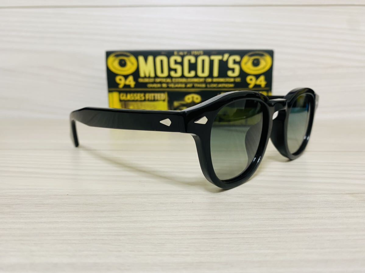 ★MOSCOT★モスコット★レムトッシュ★LEMTOSH★伊達眼鏡 サングラス 黒縁 グラデーション カラーレンズ 未使用 美品の画像3