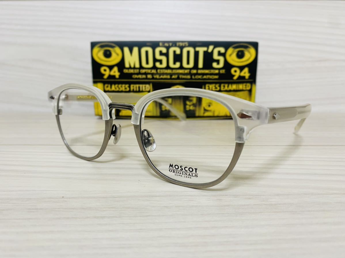 MOSCOT モスコット★レムトッシュマック★メガネフレーム★LEMTOSH-MAC★伊達眼鏡 ウェリントン 艶消し 未使用 美品★の画像2