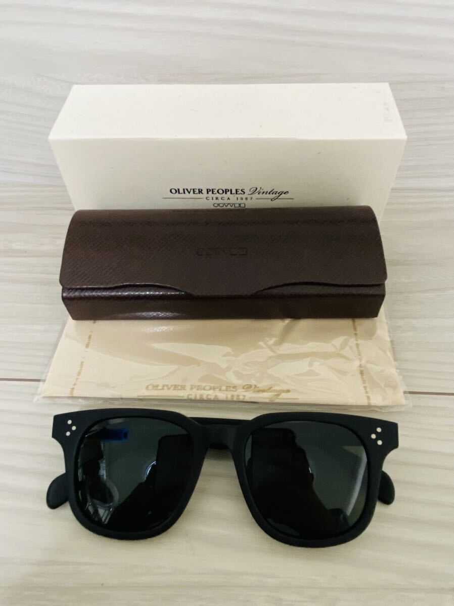 OLIVER PEOPLES オリバーピープルズ サングラス OV5236-A 1031/R4★Afton★艶消し 黒縁 ウェリントン 伊達眼鏡 未使用 美品 _画像8