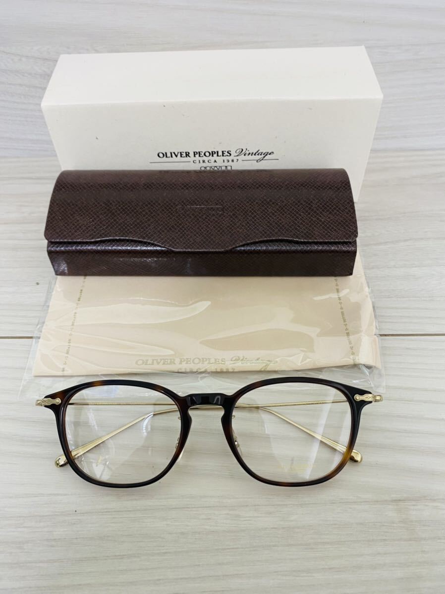 OLIVER PEOPLES オリバーピープルズ 眼鏡フレーム★OV5371D 1004★WINNETT★鼈甲柄★チタンフレーム★未使用 美品★の画像9