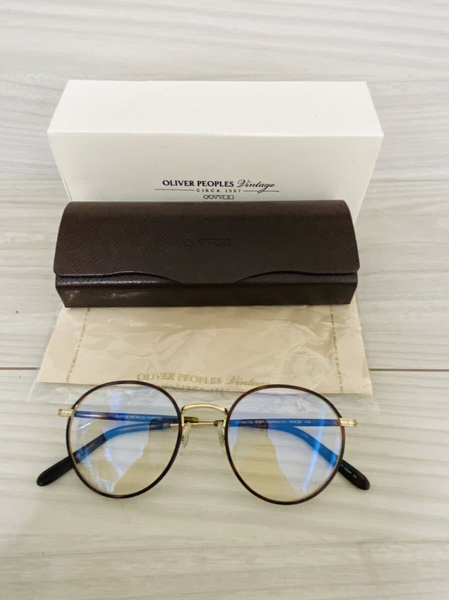 OLIVER PEOPLES オリバーピープルズ 眼鏡フレーム★OV1161TD 5121★Hartford-CV★ボストン ラウンド 鼈甲柄★未使用 美品★の画像9