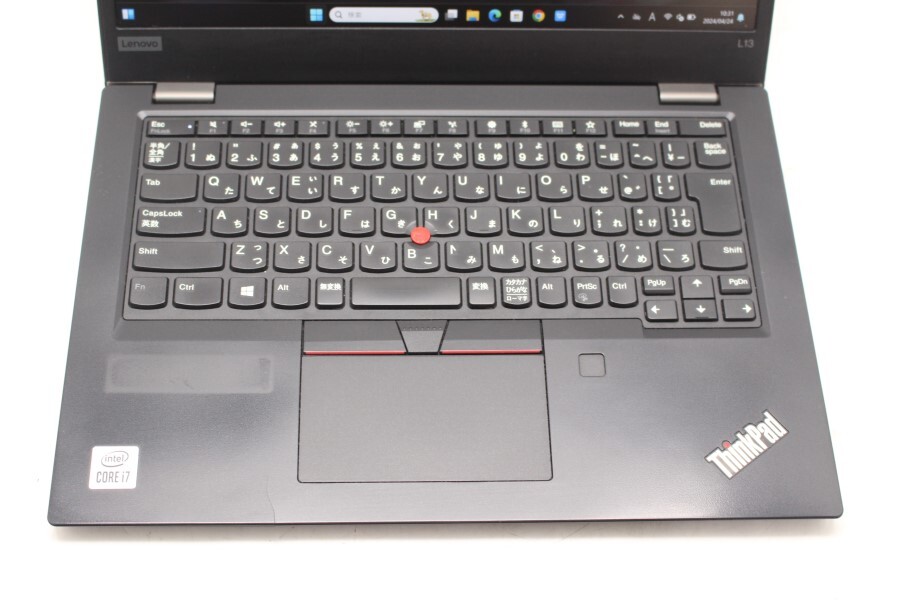 中古 フルHD 13.3型 Lenovo ThinkPad L13 Windows11 10世代 i7-10510U 16GB NVMe 512GB-SSD カメラ 無線 Office付 管:1024m_画像7