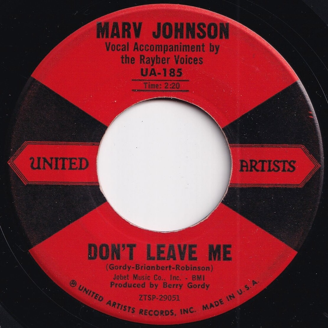 Marv Johnson You Got What It Takes / Don't Leave Me United Artists US UA-185 206460 R&B R&R レコード 7インチ 45_画像2