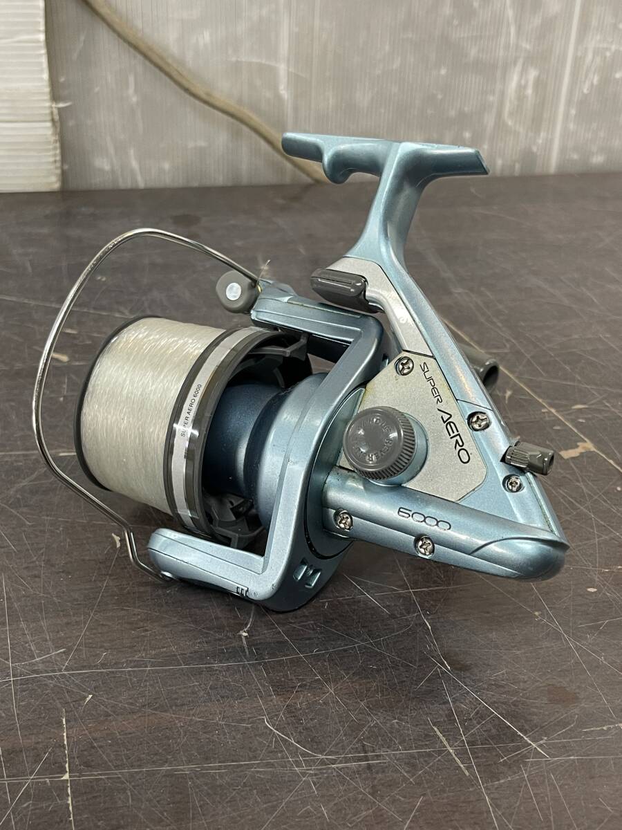 ダイワ シマノ リールまとめ ●2124Z● DAIWA パワーリール 6000PT エンブレムX SHIMANO スーパーエアロ 6000 1000R NAVI 遠投リール の画像5