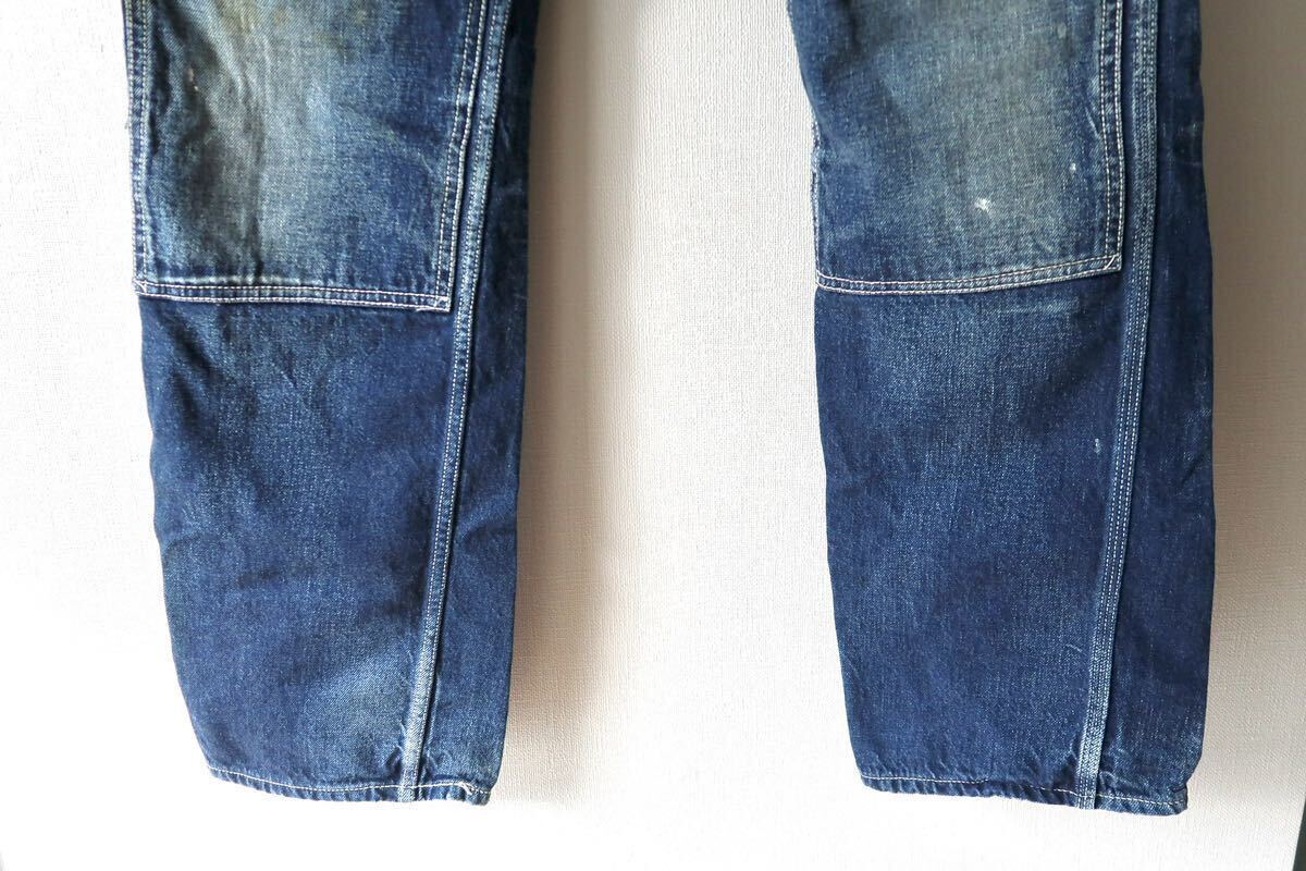 [ очень редкий ] DENIME Denime painter's pants рабочие брюки heavy унция Denim sinchi задний W29 сделано в Японии Denime Japan 