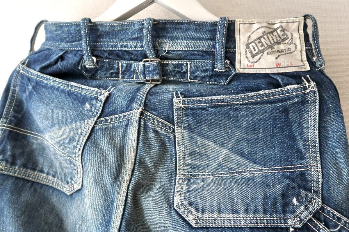 【激レア】 DENIME ドゥニーム ペインターパンツ ワークパンツ ヘビーオンスデニム シンチバックW29 日本製 ドゥニームジャパンの画像9