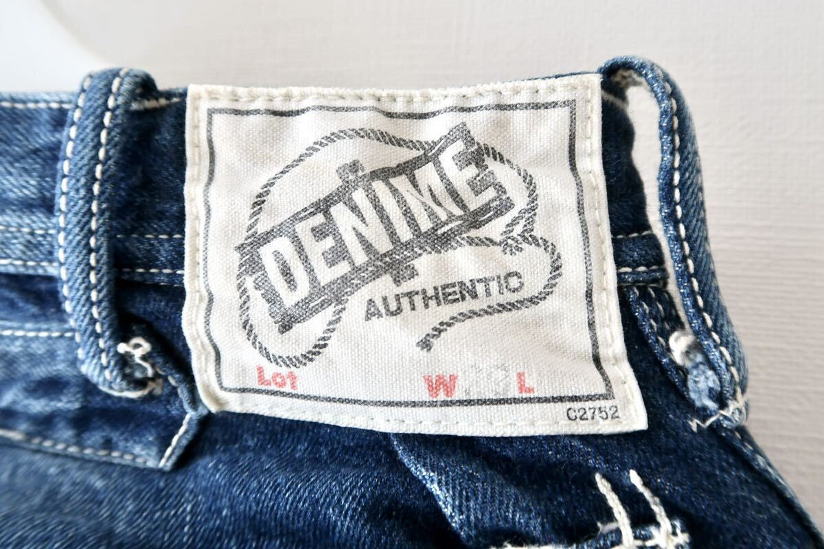 【激レア】 DENIME ドゥニーム ペインターパンツ ワークパンツ ヘビーオンスデニム シンチバックW29 日本製 ドゥニームジャパンの画像4