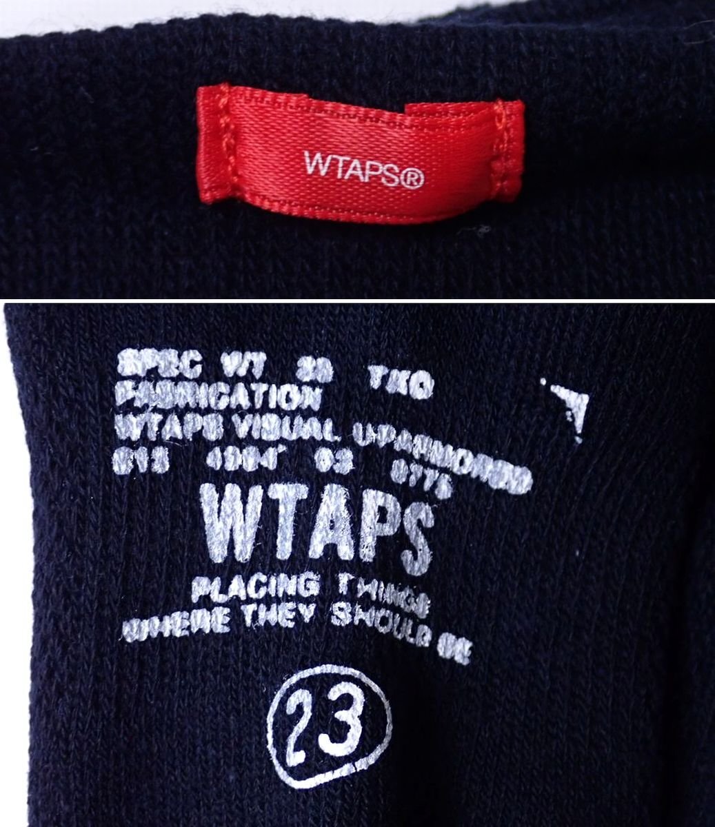 ★未使用 WTAPS/ダブルタップス SKIVVIES.SOX ソックス 2足セット F 25～28cm GWDT-UWM04/ネイビー/靴下/外装付き&1780803027の画像4