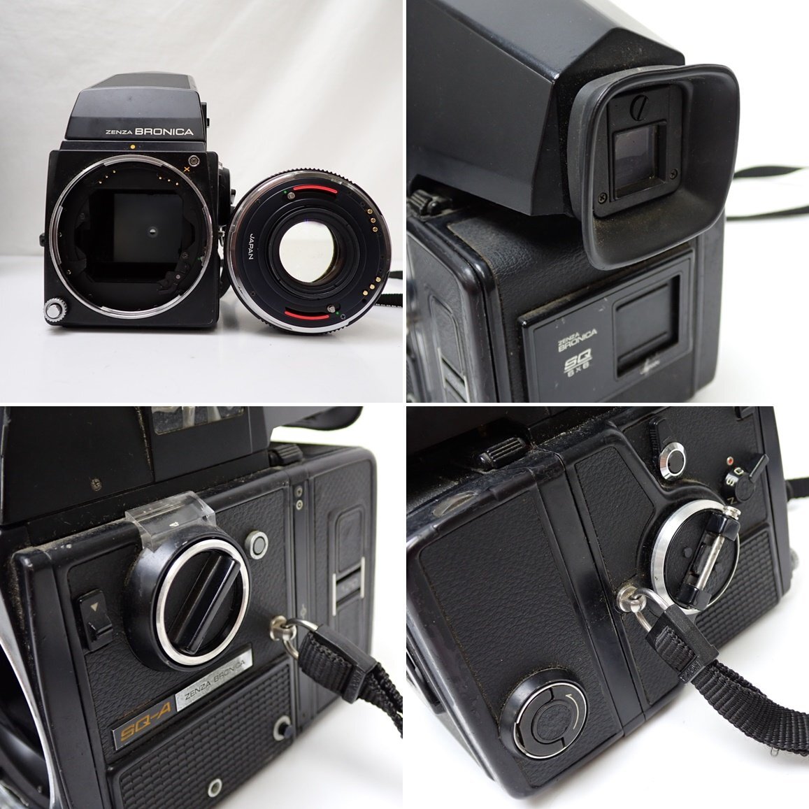 ★Zenza Bronica/ゼンザブロニカ フィルムカメラ一式セット/SQ-A/80mm F2.8/150mm F3.5/500mm F8/ジャンク扱い&1938900745の画像4