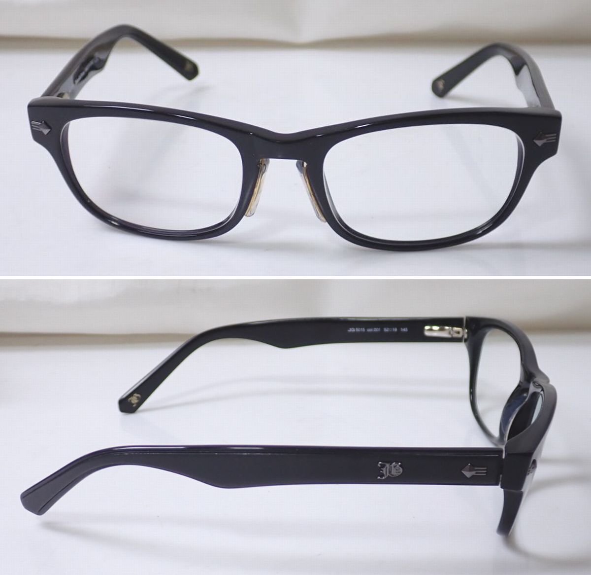 *John Galliano/ John Galliano glasses / glasses frame JG5015/ clear / black / full rim / plastic frame / case attaching &1886700056