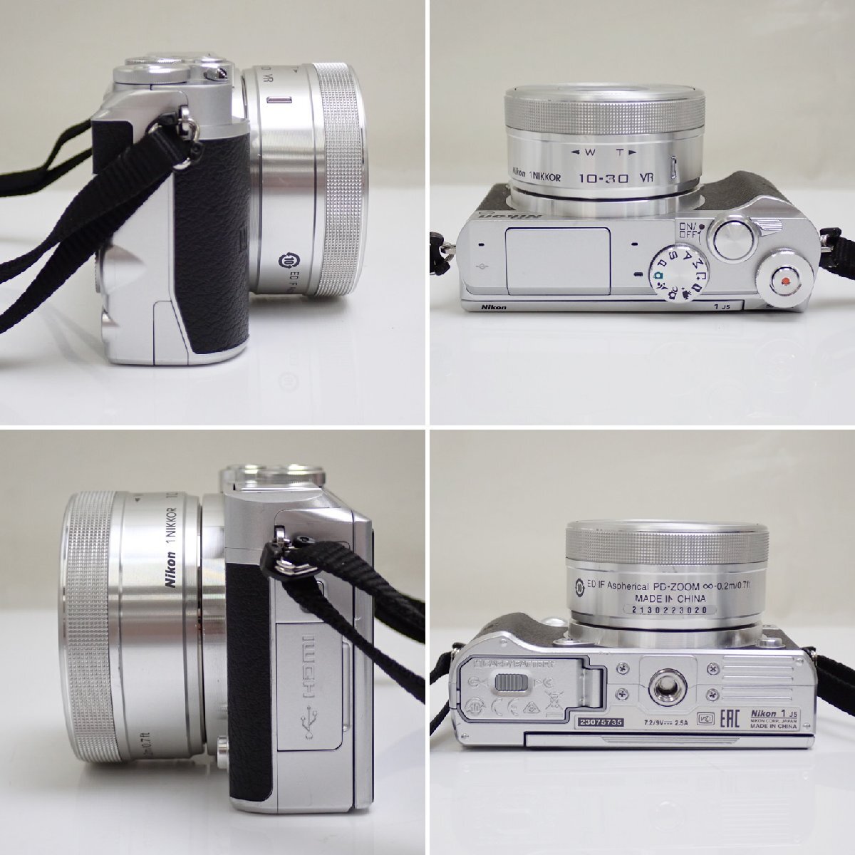 ★ニコン レンズ交換式デジタルカメラ Nikon 1 J5 ダブルズームレンズキット/1 NIKKOR VR 30-110mm f/3.8-5.6 他/ジャンク扱い&1938900741の画像4