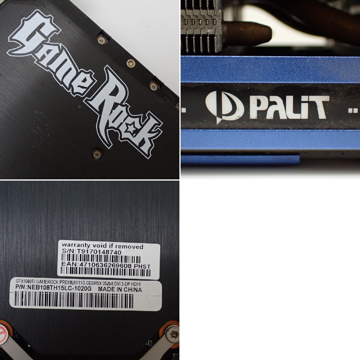 ★Palit Microsystems GeForce GTX 1080 Ti グラフィックボード NEB108TH15LC-1020G/11GB/GameRock Premium/付属品あり&1817600049