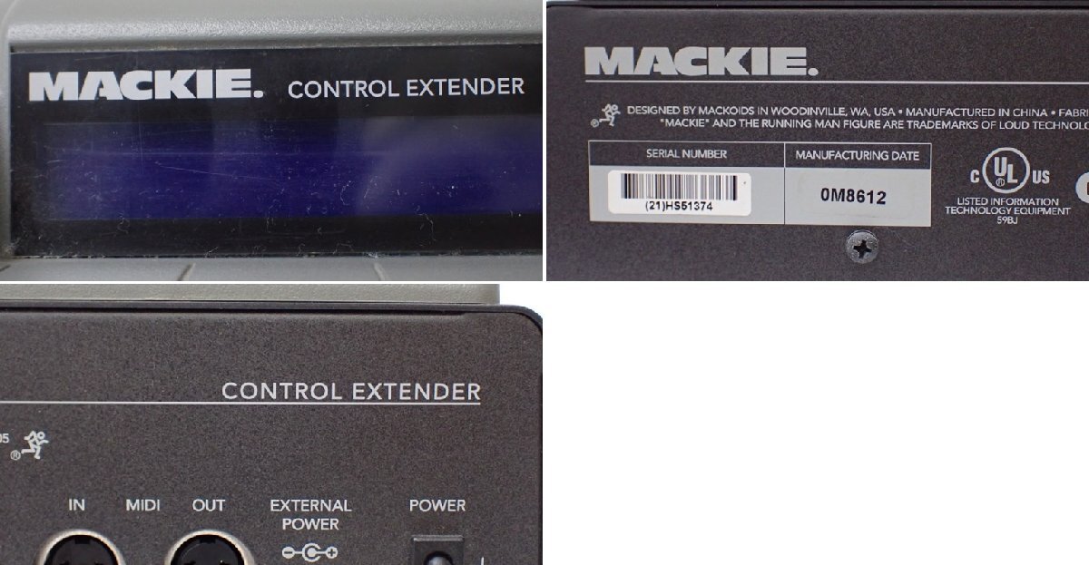 ★Mackie/マッキー CONTROL EXTENDER フィジカルコントローラー/サーフェス/通電OK/音響機器/ジャンク品&1972900008の画像6