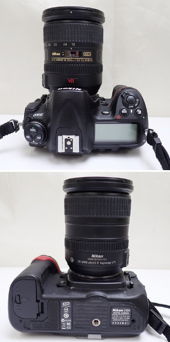 ★Nikon/ニコン D300 デジタル一眼レフカメラ レンズキット/AF-S DX VR Zoom-Nikkor 18-200mm f/3.5-5.6G IF-ED/ジャンク扱い&1938900710の画像5