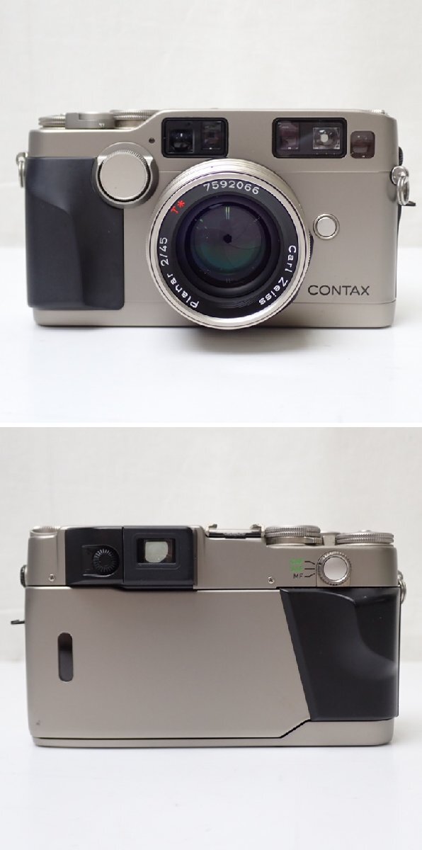 □CONTAX/コンタックス G2 カメラ一式セット/Carl Zeiss Biogon 28mm F2.8/Planar 45mm F2/TLA200/付属品多数/まとめ&1974300001の画像2