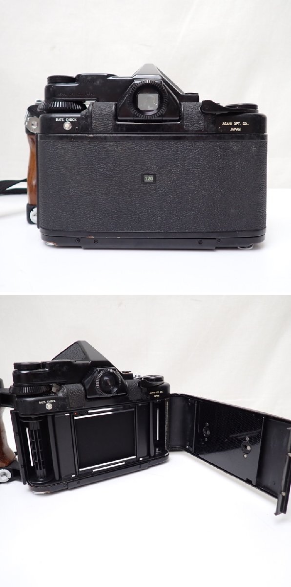 *ASAHI PENTAX/ Asahi Pentax 6×7 средний размер пленочный фотоаппарат корпус / колпак * из дерева рукоятка имеется / б/у товар &0997300801