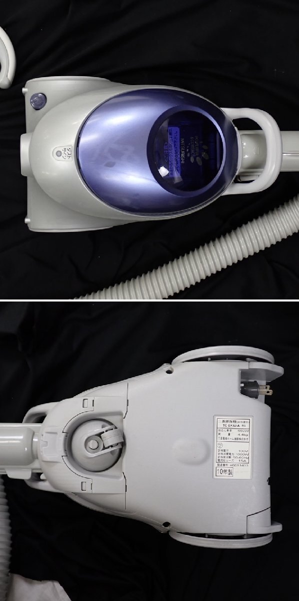 ◆MITSUBISHI/三菱 サイクロン掃除機 TC-EK8J-A/メタリックブルー/2010年製/集塵容積0.6L/ブラシ付き&0000003411の画像4