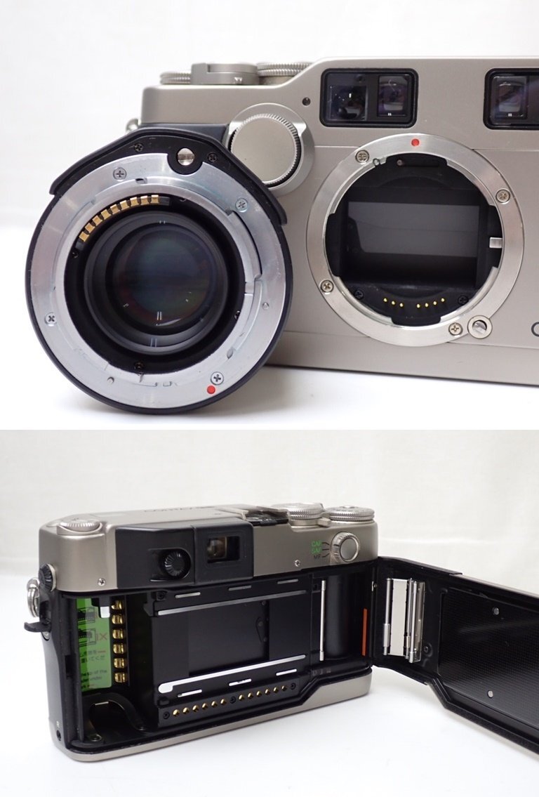 □CONTAX/コンタックス G2 カメラ一式セット/Carl Zeiss Biogon 28mm F2.8/Planar 45mm F2/TLA200/付属品多数/まとめ&1974300001の画像4
