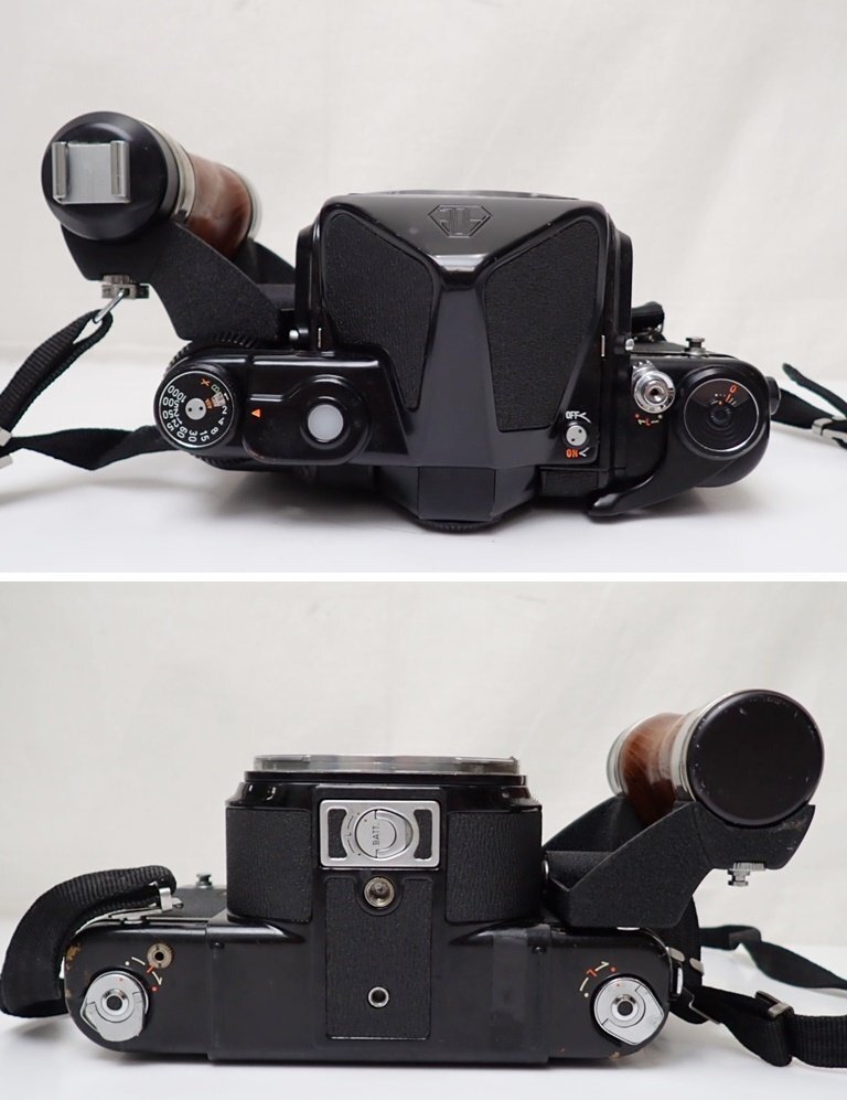*ASAHI PENTAX/ Asahi Pentax 6×7 средний размер пленочный фотоаппарат корпус / колпак * из дерева рукоятка имеется / б/у товар &0997300801