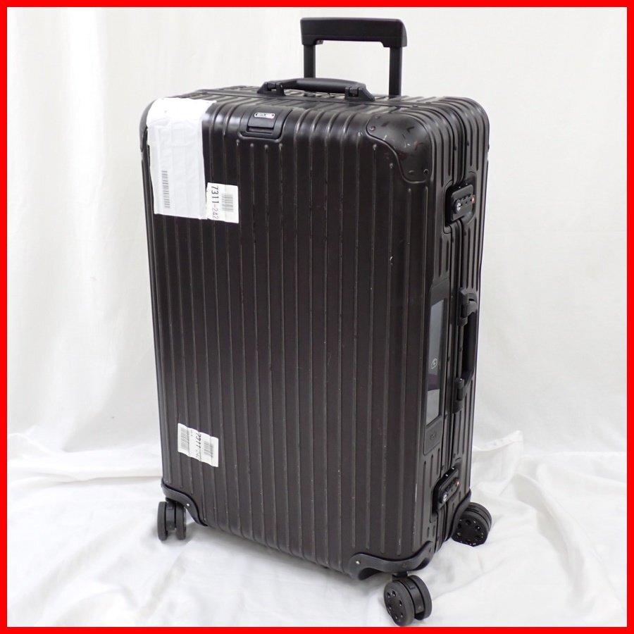 *RIMOWA/ Rimowa topaz Stealth suitcase 924.70.01.5/ black /78L/ frame type /4 wheel /TSA lock / accessory equipped &1968700159