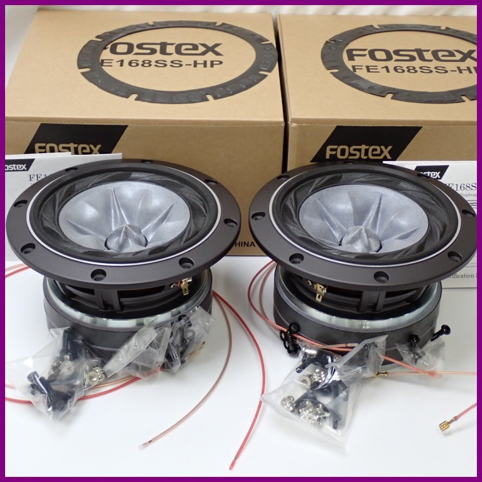 ★FOSTEX/フォステクス 16cmフルレンジ スピーカーユニット ペアセット FE168SS-HP/付属品あり/ジャンク扱い&0997300780の画像1