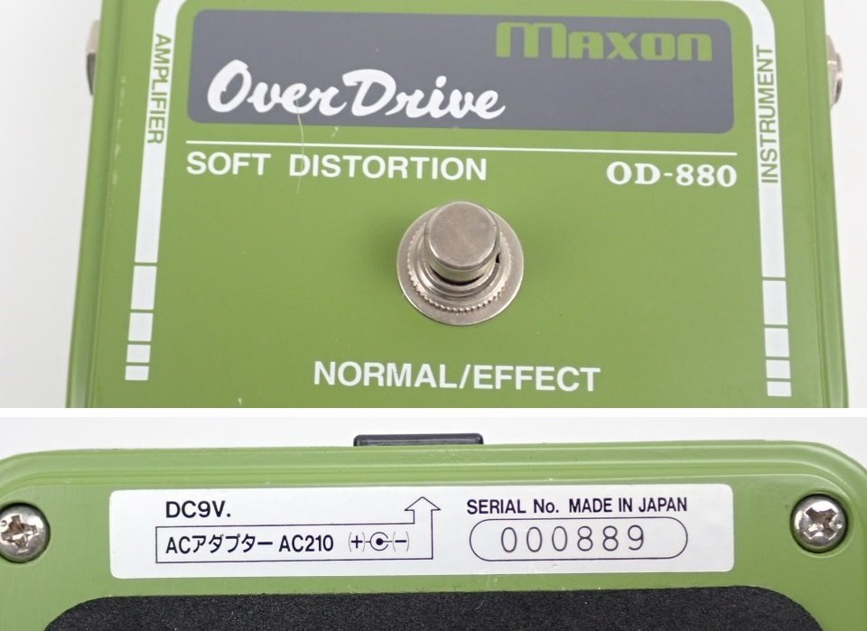 ★MAXON/マクソン オーバードライブ SOFT DISTORTION OD-880/エレキギター用エフェクターペダル/楽器用品&1640500726の画像5