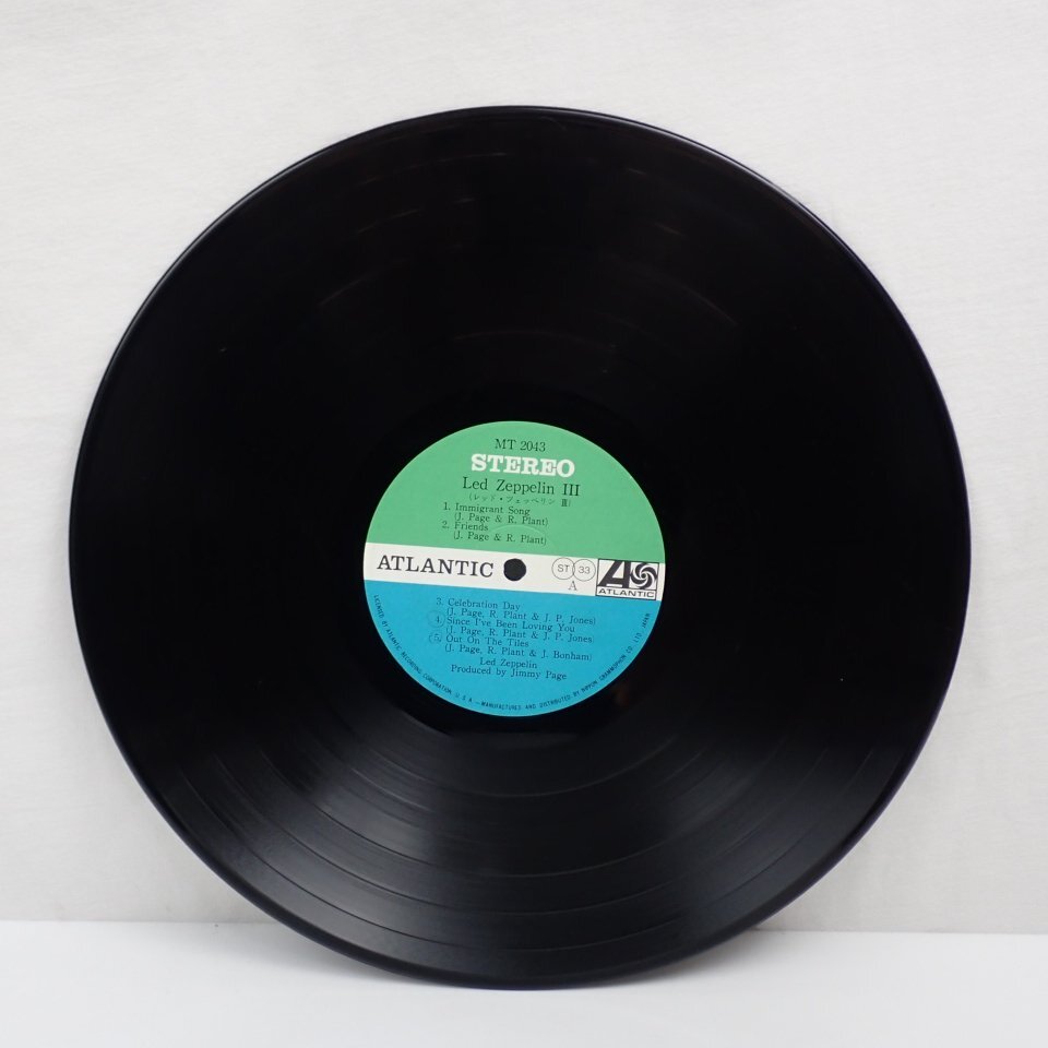 ★Led Zeppelin レッドツェッペリン Ⅲ LPレコード/ジャケット・帯付き/MT2043/アトランティックレコード/国内盤&1970200020_画像3