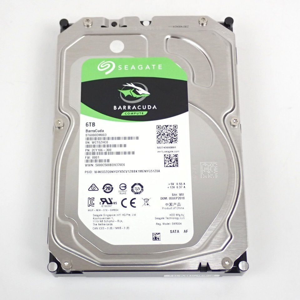 ★Seagate/シーゲート Barracuda 3.5インチ内蔵 ハードディスク ST6000DM003/6TB/SATA600 5400rpm/HDD&0583200048の画像2