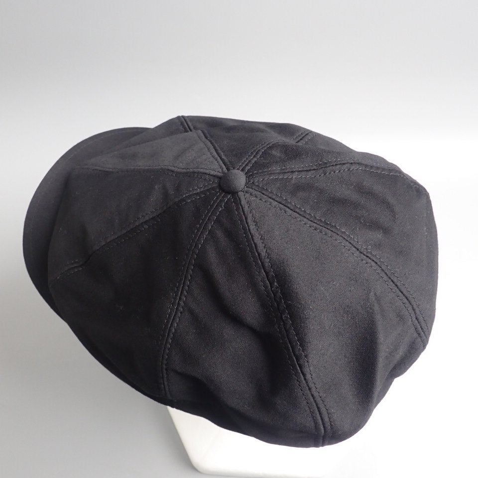 □AUBERGE/オーベルジュ GASTON/ガストン キャスケット 頭周約59.5cm/ブラック/ハンチング/帽子&1137500199_画像5