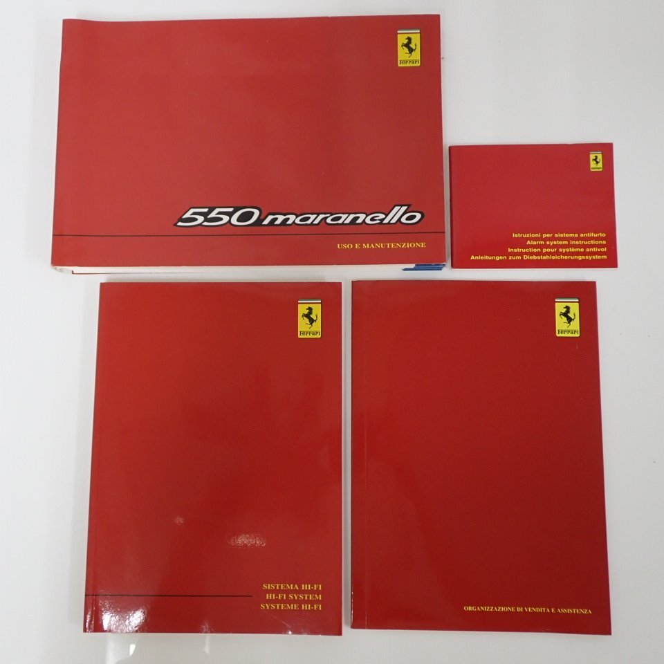 *FERRARI/ Ferrari 550 Maranello owner's manual / leather case attaching / parts list / automobile / service book / booklet &1788100078