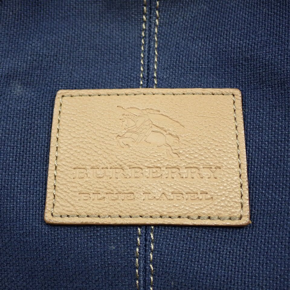 ★BURBERRY BLUE LABEL/バーバリーブルーレーベル トートバッグ ネイビー/ネイビー/キャンバス/肩掛けOK&1909700001_画像6