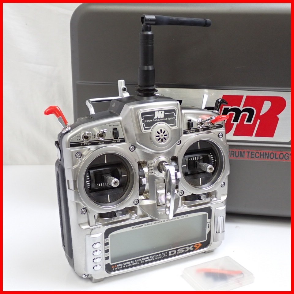 ★JR プロポ/送信機 DSX9/2.4GHz/9チャンネル/外箱・専用ケース付き/ラジコン/ジャンク扱い&1796800035_画像1