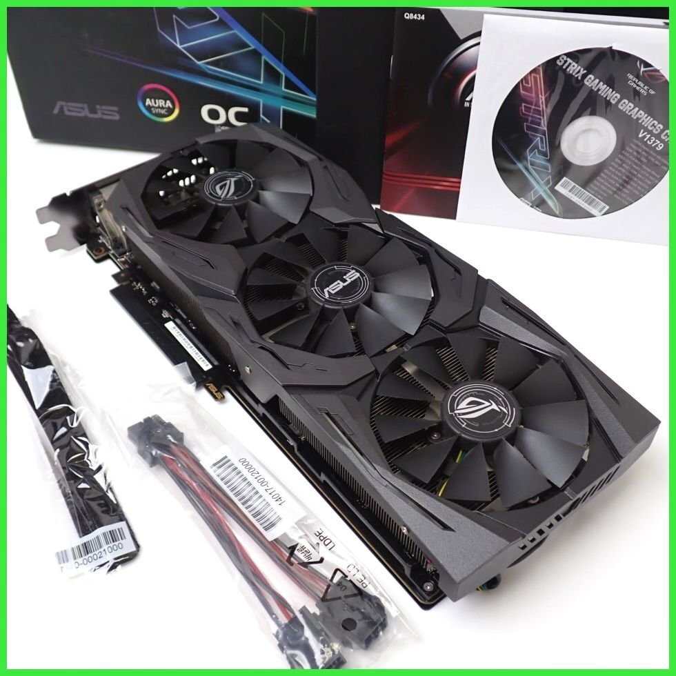 ★ASUS/エイスース GEFORCE GTX 1080 Ti グラフィックボード STRIX-GTX1080TI-O11G-GAMING/GDDR5X 11GB/外箱等付属&1817600048の画像1