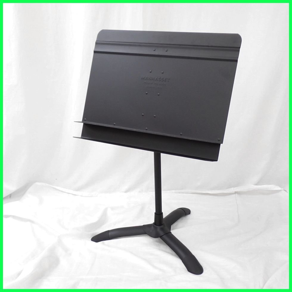 * unused MANHASSET/ man is set music stand / black / total height approximately 103cm/ height adjustment possibility / musical score establish / stand /USA made &1640500697