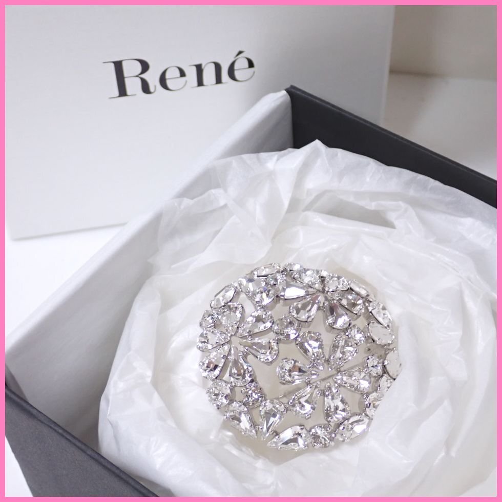 * unused Rene/ Rene brooch / silver / accessory / outer box * tag attaching &1205400129