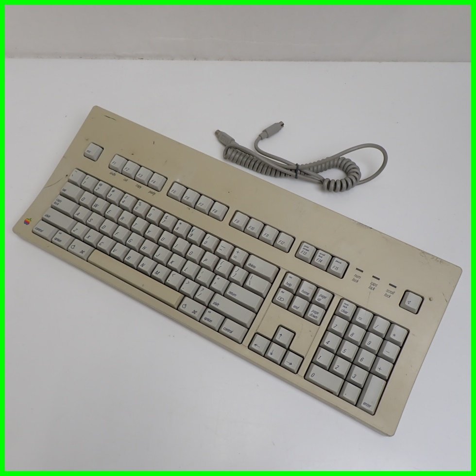 ★Apple/アップル Extended Keyboard/キーボード M0115/英語配列/ヴィンテージ/ジャンク品&1380601698の画像1