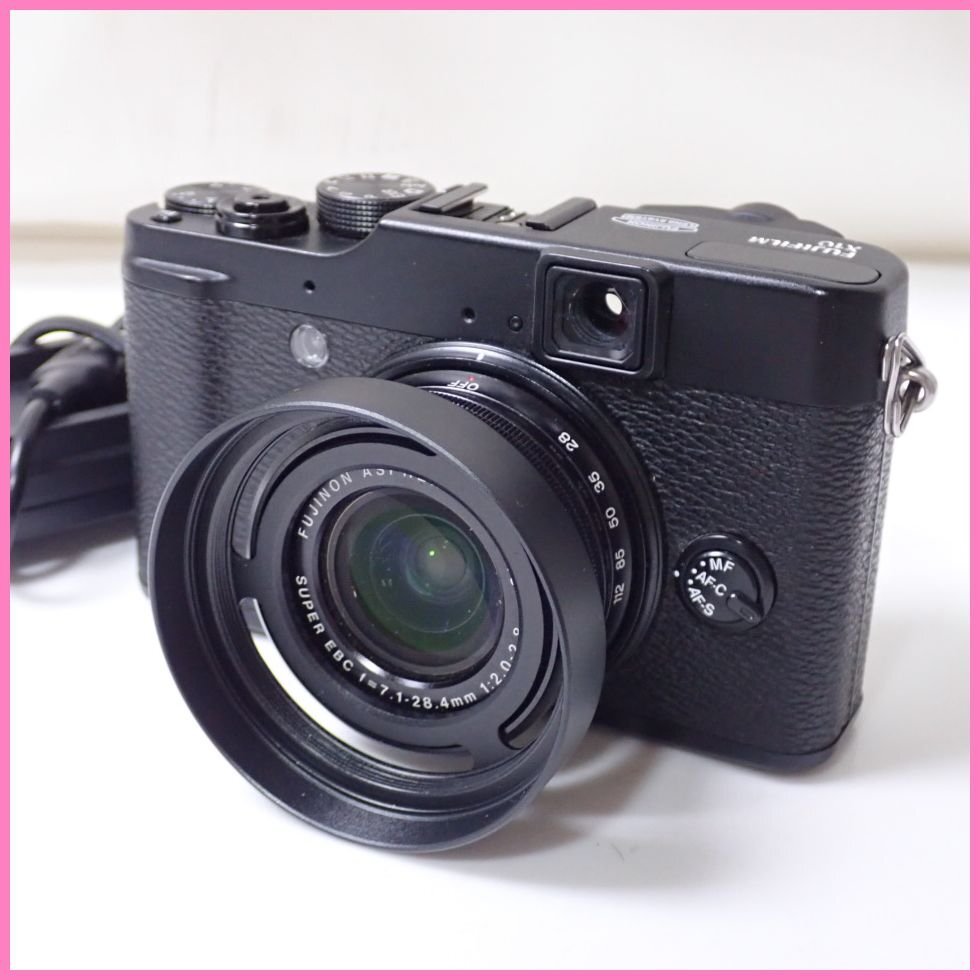 ★FUJIFILM/富士フイルム X10 プレミアムコンパクトデジタルカメラ/1200万画素/フード・バッテリーチャージャー付き&1973800006の画像1