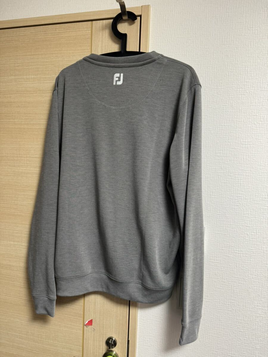 [ new goods, unused ]FootJoy foot Joy :V neck pull over FJ-F16-M54 size :XL stretch Golf wear gray men's 