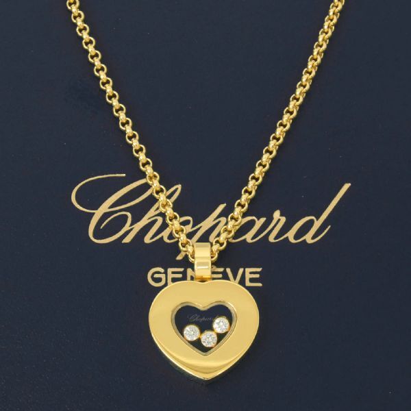 750 Chopard happy diamond 16.1g Heart necklace diamond 3P Chopard 794339 18 gold yellow gold pendant K18YG 4031893