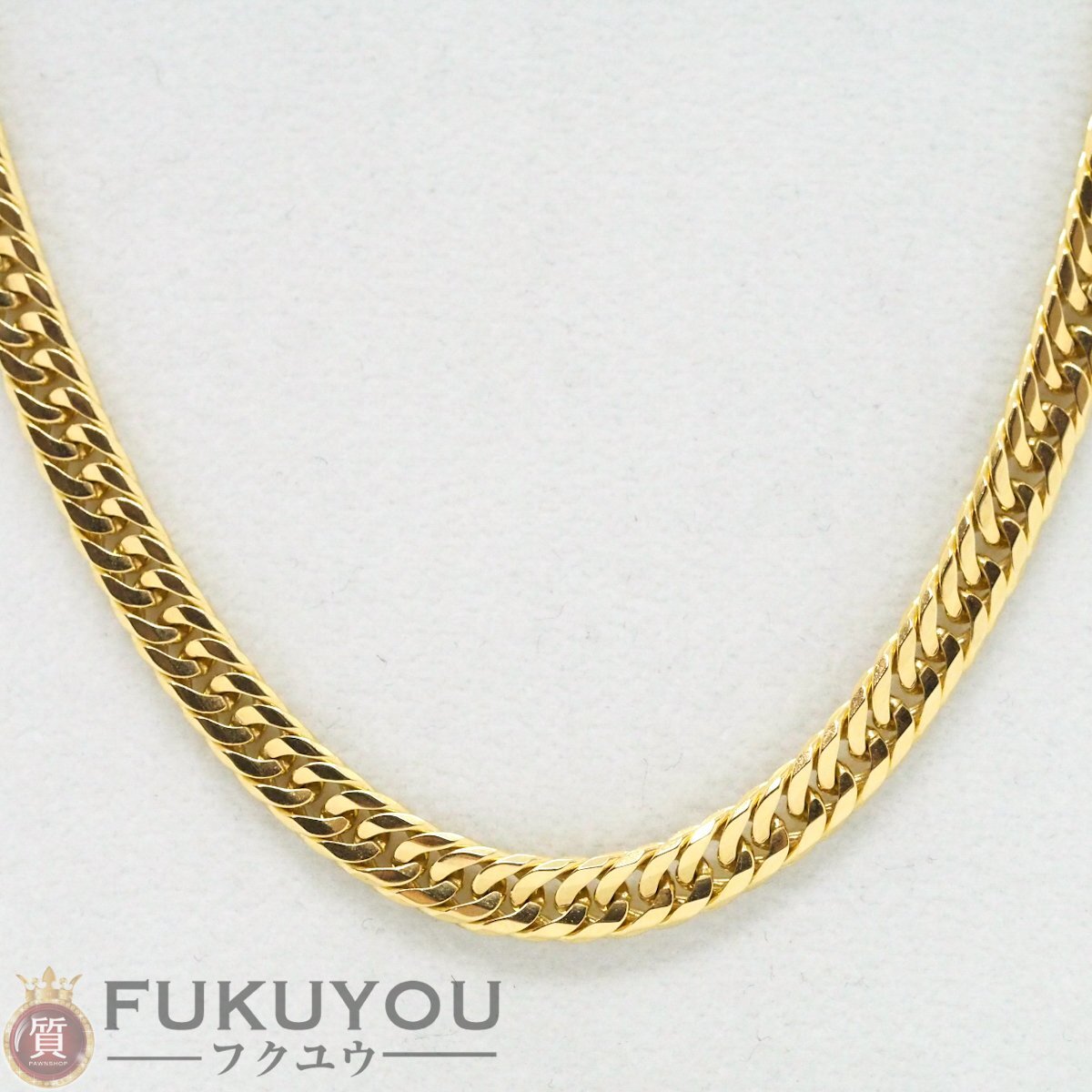 最大80%オフ ダブルチェーン 喜平16面カット K18 ゴールドネックレス アクセサリー 30.1g チェーン幅4mm 50cm ゴールド
