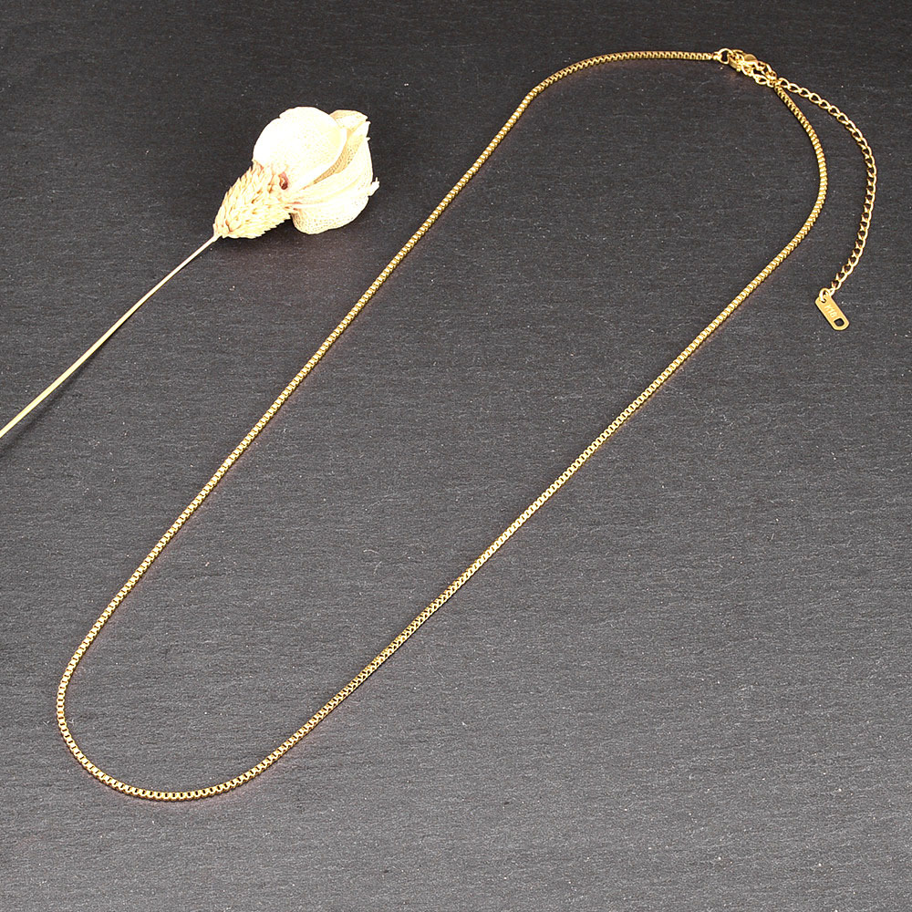 Gold necklace 18k印字あり k18 ゴールド ネックレス 18k gp 金 ネックレス レディース １円スタート 管理番号320の画像3