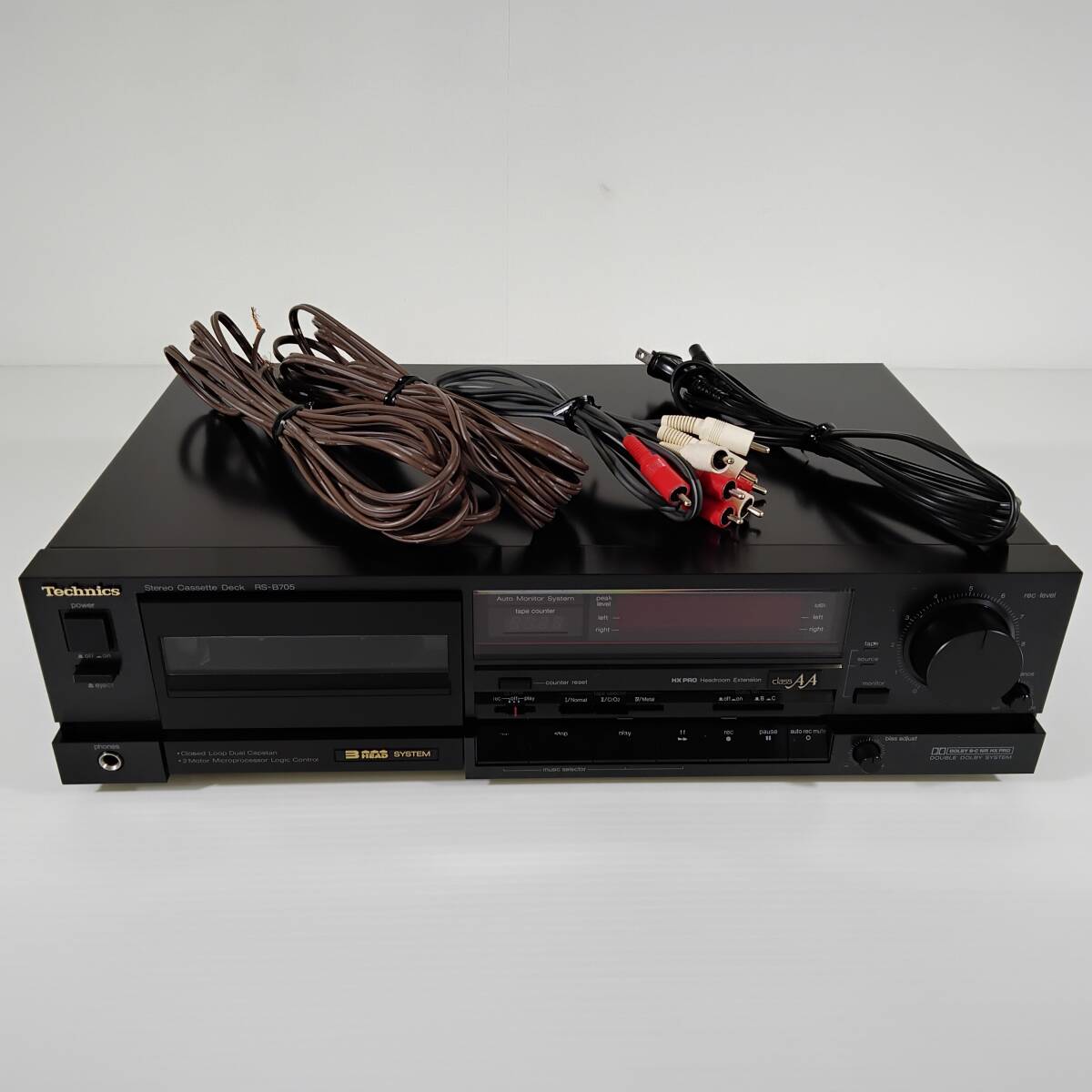 Technics テクニクス ３ヘッドカセットテープデッキ RS-B705 動作品    #0551/3の画像1