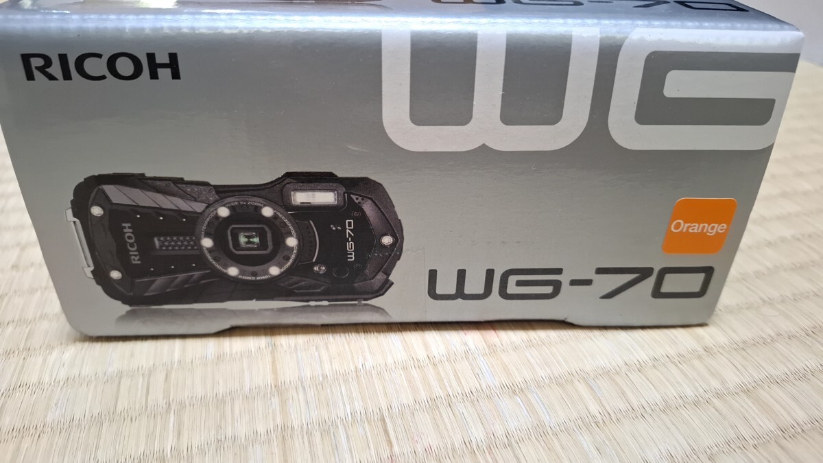 [ new goods ]RICOH WG-70 orange Ricoh classical waterproof digital camera 