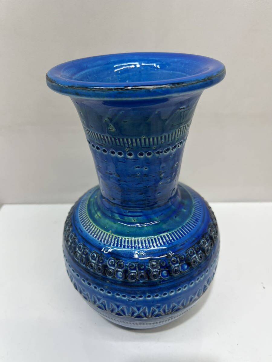 FLAVIA/fla Via /MONTELUPO/ ваза / ваза для цветов / цветок основа /./ голубой / синий / Италия производства / керамика 