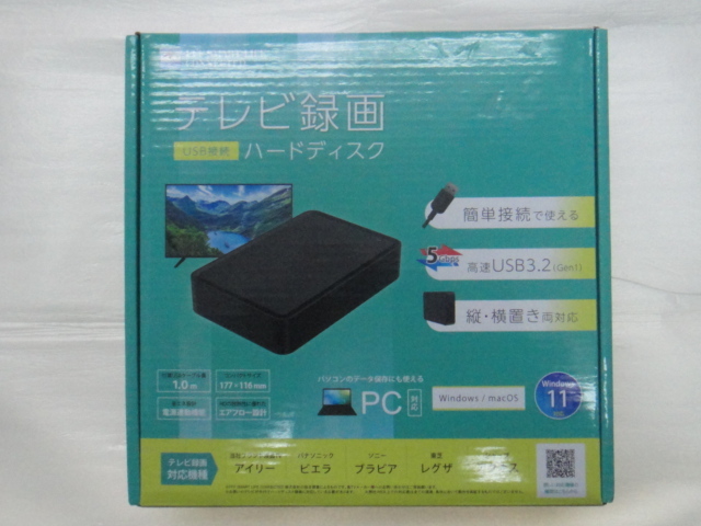 【中古品】FFF SMART LIFE CONNECTED USB3.2(Gen1)3TB外付けHDD MAL33000EX3-BK Win11対応_画像1