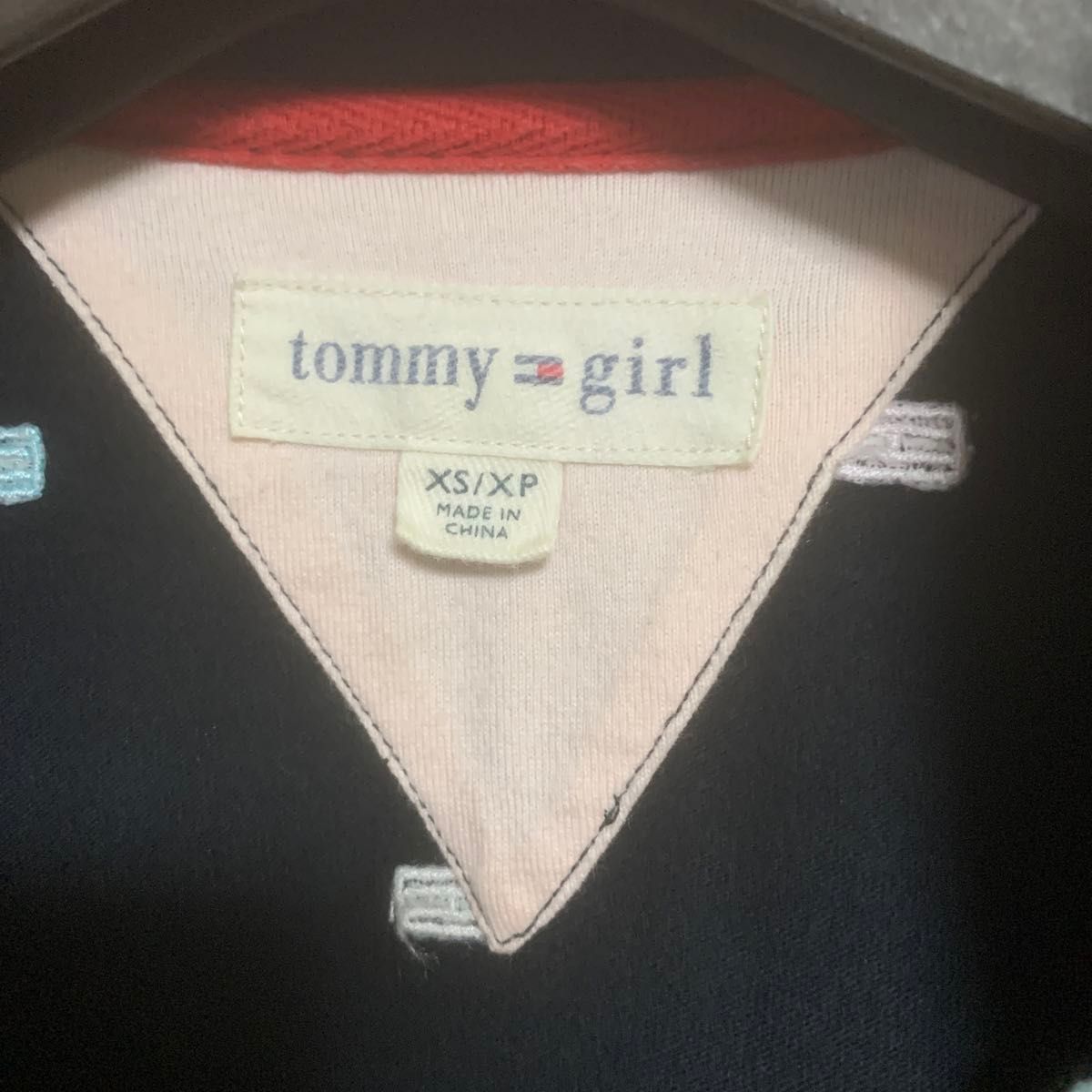 【中古】tommy girlトミーガール黒ポロシャツ