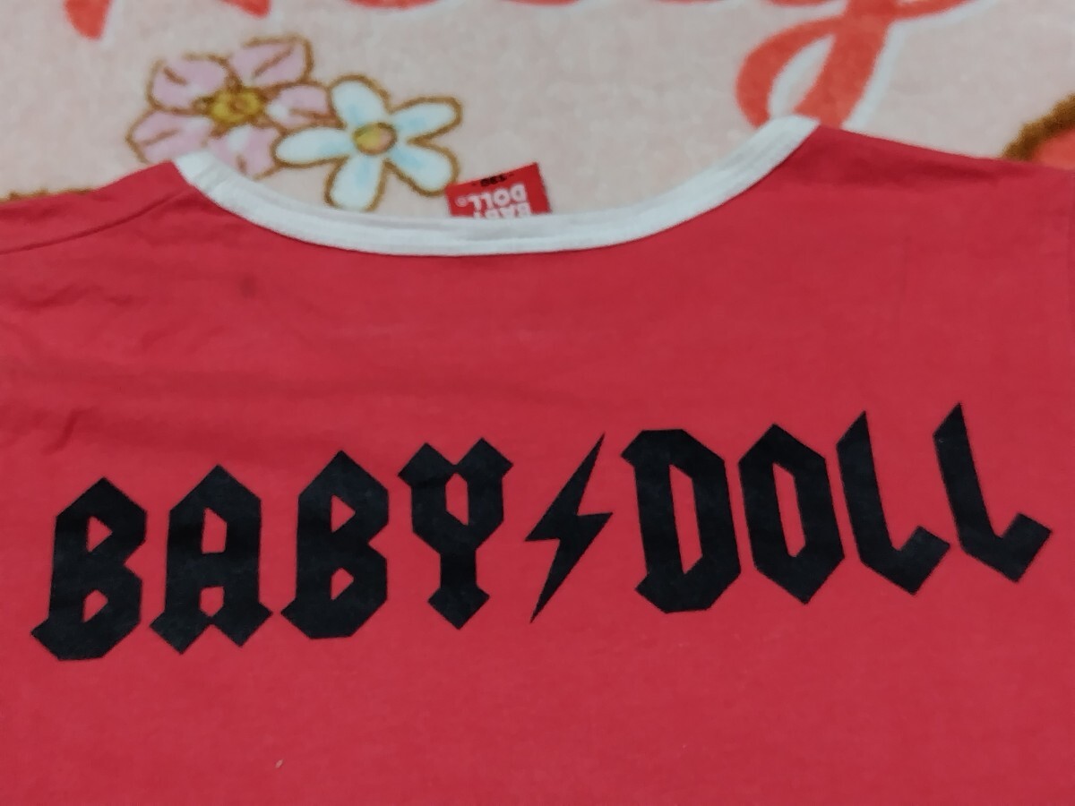 BABY DOLL半袖T130 赤の画像5