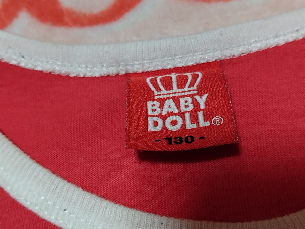 BABY DOLL半袖T130 赤の画像4